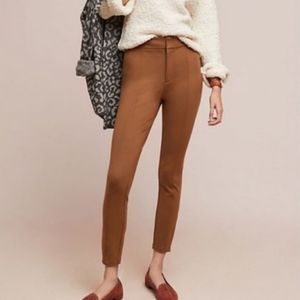 Anthropologie Essential  Slim brown pants, size 8